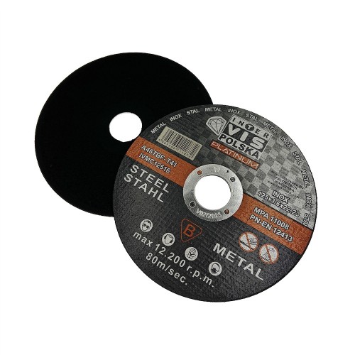 Przejdź do produktu TARCZA DO CIĘCIA METALU 125MM 125x1.6 INOX do STALI BLACHY TNĄCE INTER VIS