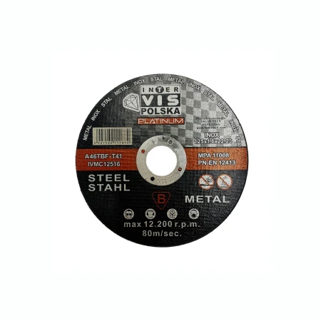 TARCZE DO CIĘCIA METALU 125MM 125x1.6 INOX MOCNE WYSOKIEJ JAKOŚCI TARCZE DO METALU POLSKIEJ FIRMY INTER VIS POLSKA 125x1.6MM