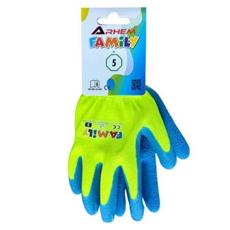 Zdjęcie przedstawia Rękawice Ochronne Robocze Ogrodowe Dla Dzieci Dziecięce ARHEM FAMILY