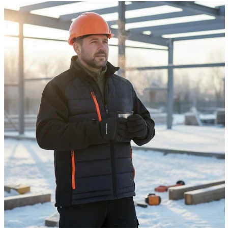 softshell hybrydowy SNOW MAX CZARNY