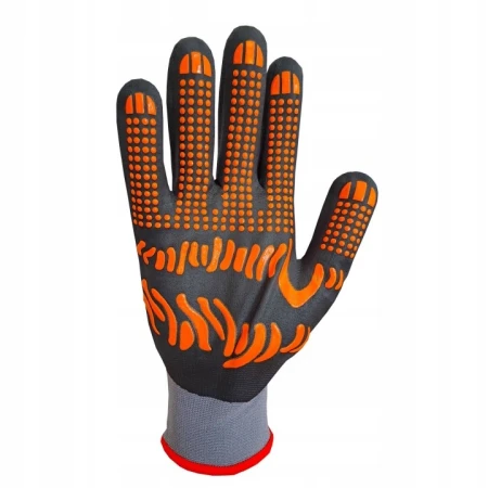 Rękawice Robocze Ochronne Monterskie Nitryl Nakrapiane BHP M-GLOVE M-SCREEN