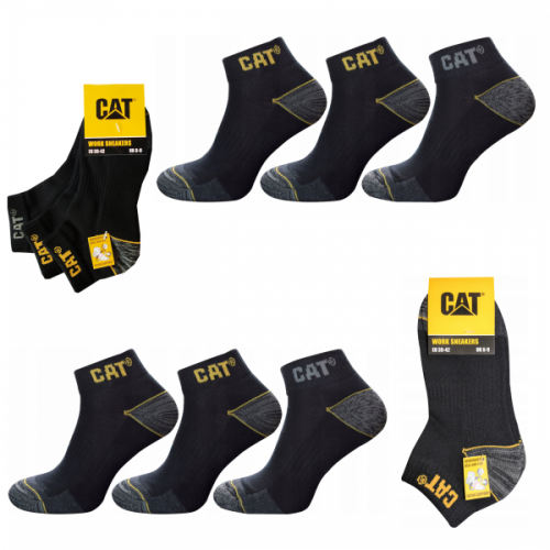 Przejdź do produktu Skarpety Robocze Caterpillar CAT krótkie stopki 3-pak
