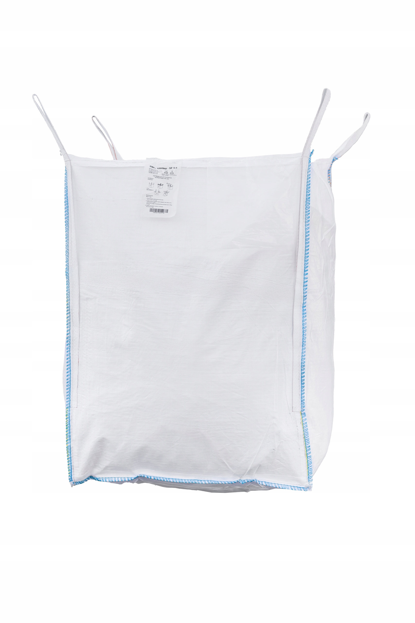 Worek Kontenerowy Budowlany BigBag 90x90x120cm Nowy Big Bag Na Gruz Odpady Mocny