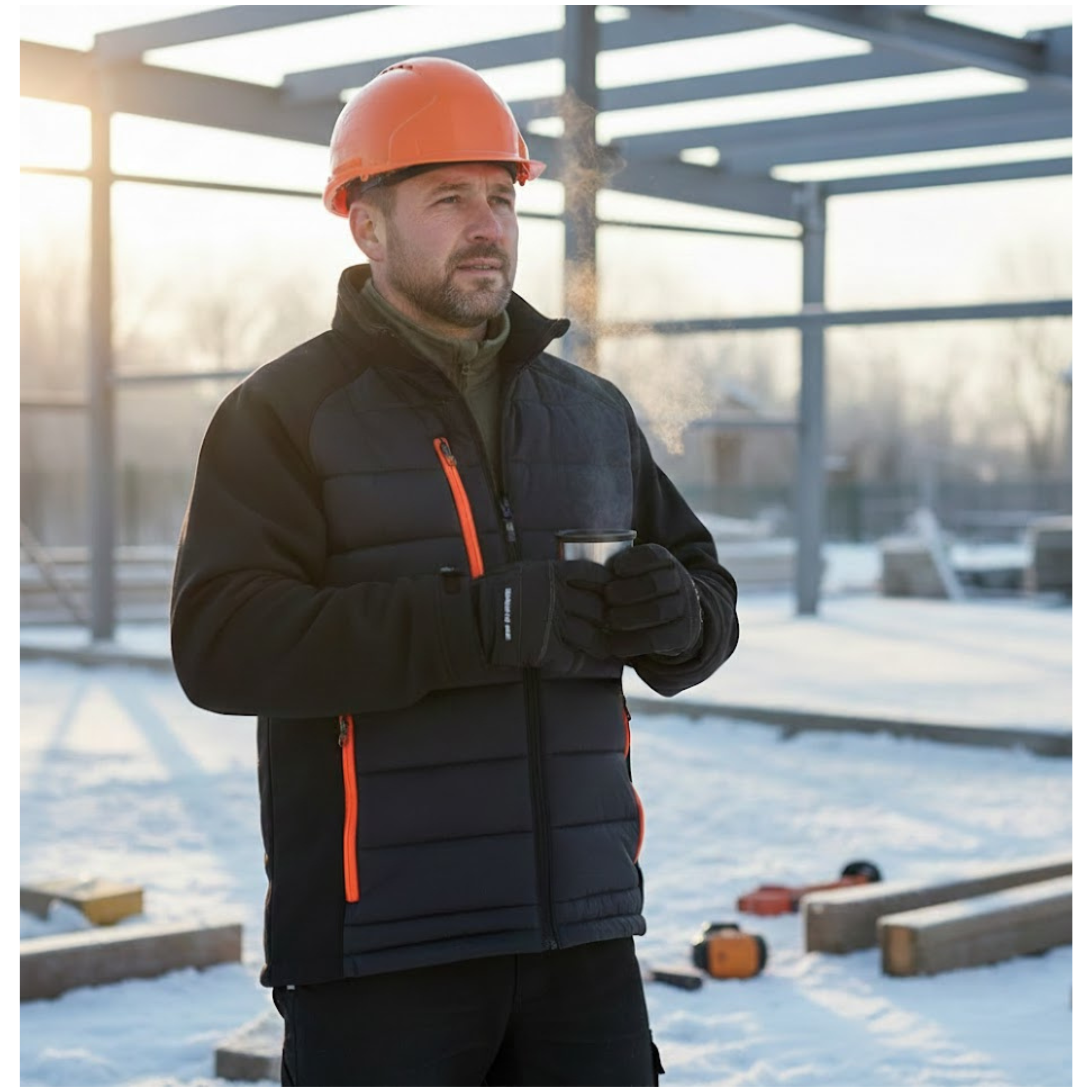 softshell hybrydowy SNOW MAX CZARNY